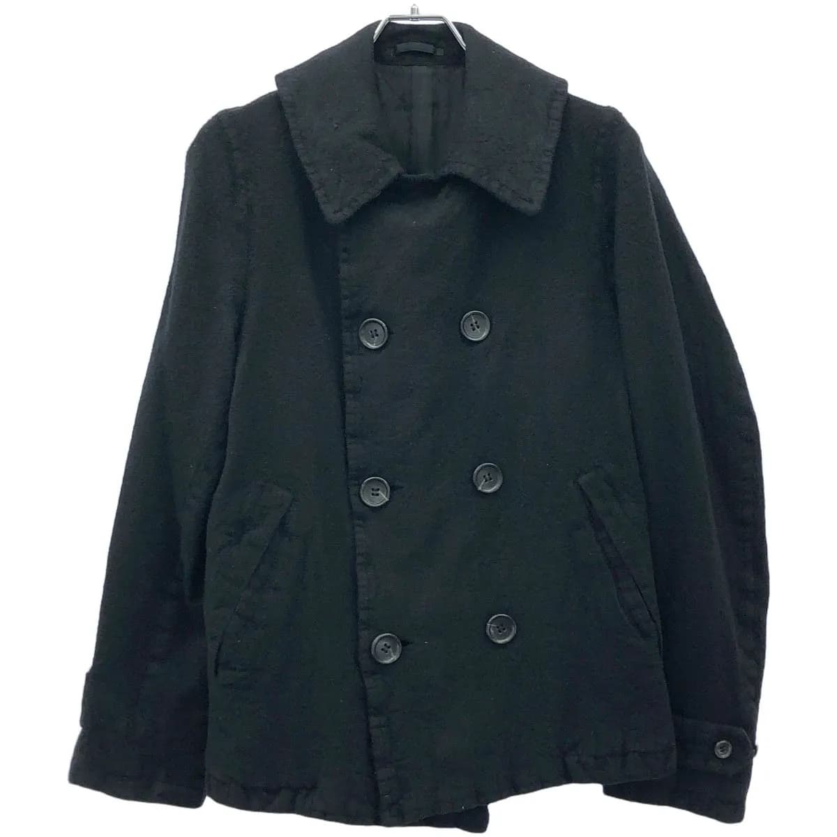 COMME des GARCONS コムデギャルソンオム 2008AW ウール縮絨ストライプPコート HB-J084