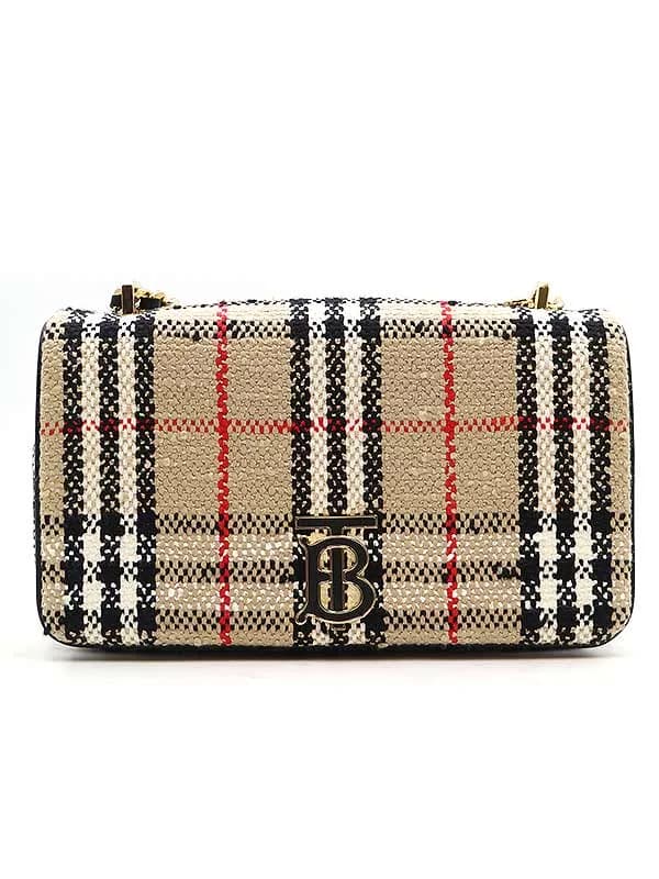 BURBERRY バーバリー ヴィンテージチェック ブークレ スモール ローラバッグ