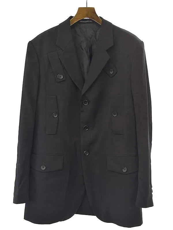 Yohji Yamamoto Yohji Yamamoto POUR HOMME ヨウジヤマモトプールオム 23SS GABARDINE I-SWITCH GABARDINE 3BSJ ウールギャバジンジャケット