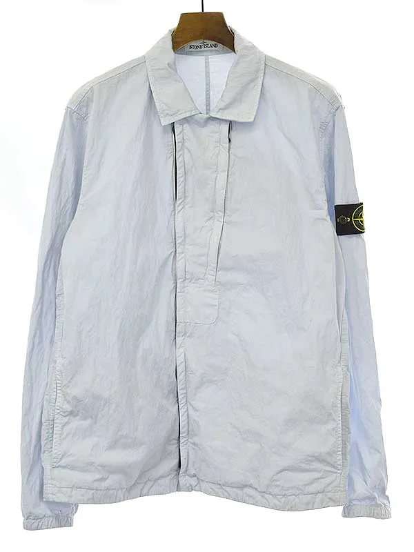 STONE ISLAND ストーンアイランド 20SS ガーメントダイコットンナイロンポプリンジップアップブルゾン