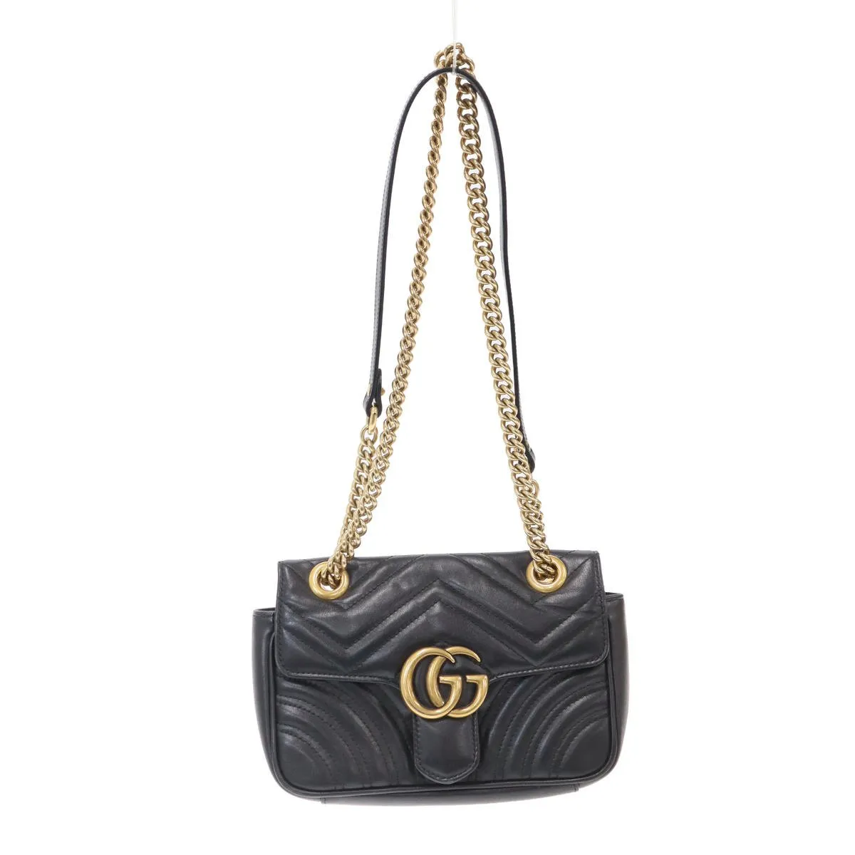 GUCCI グッチ GGマーモント スモール レザーショルダーバッグ 446744