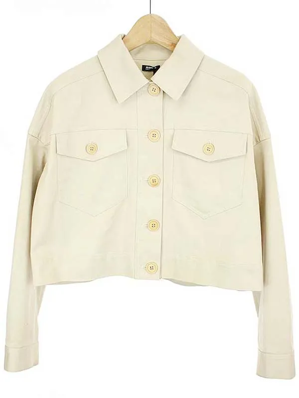 JIL SANDER ジルサンダー ネイビー ドロップショルダーブルゾン