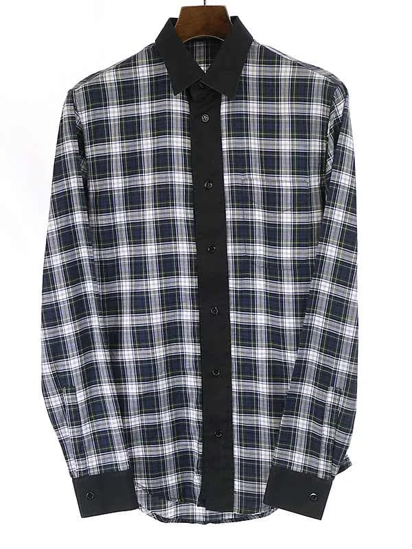 Dior HOMME ディオールオム 05AW グラム期 クレリックチェックシャツ