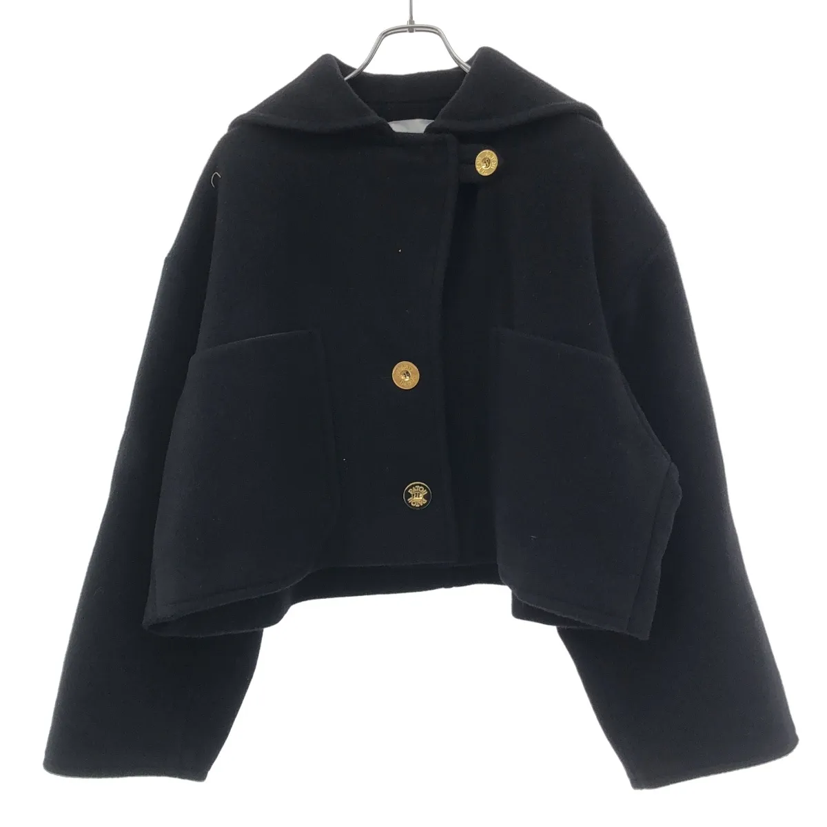 PATOU パトゥ ダブルフェイスウールクロップドコート