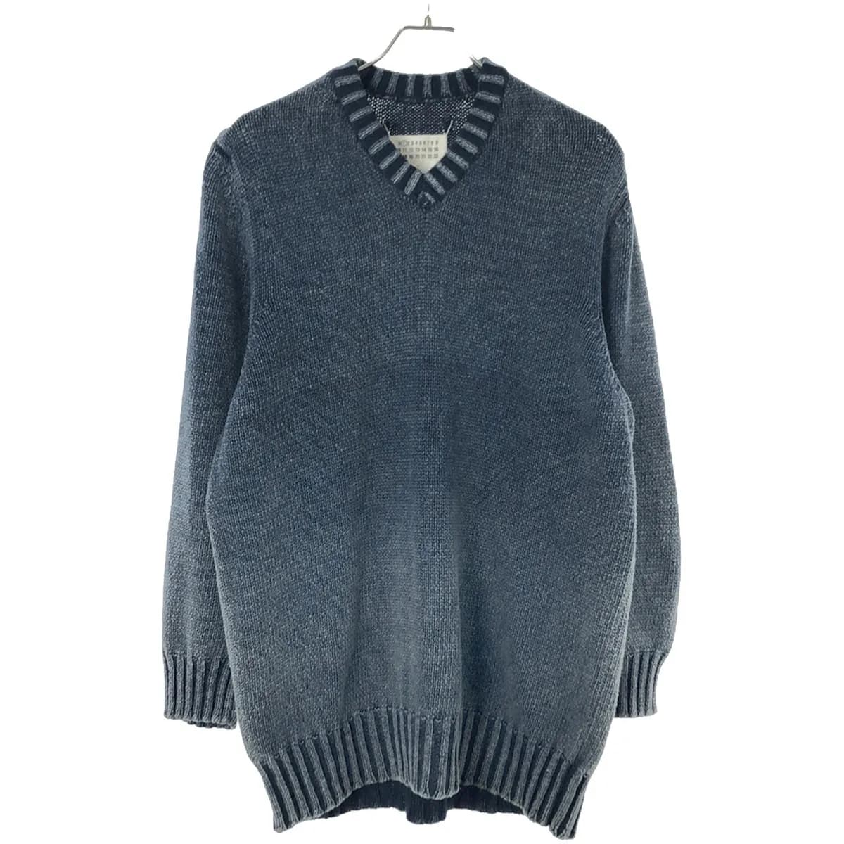 Maison Margiela メゾン マルジェラ 21AW ガーメントダイオーバーサイズVネックニットセーター