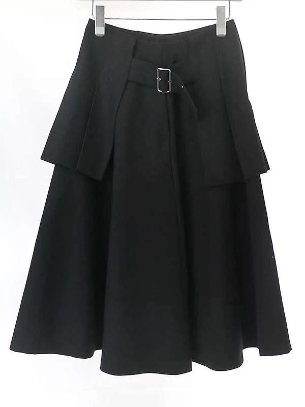 noir kei ninomiya ノワール ケイ ニノミヤ 19AW ラップデザインプリーツロングスカート