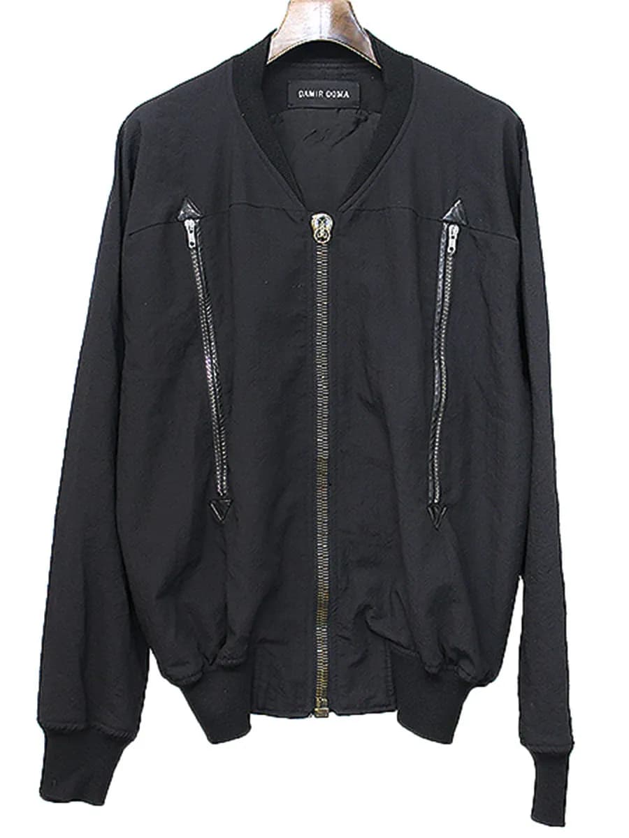 DAMIR DOMA ダミールドーマ ジップデザインウールボンバージャケット