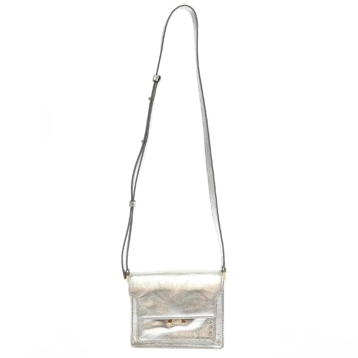 MARNI マルニ TRUNK SOFT トランクソフト メタリックショルダーバッグ
