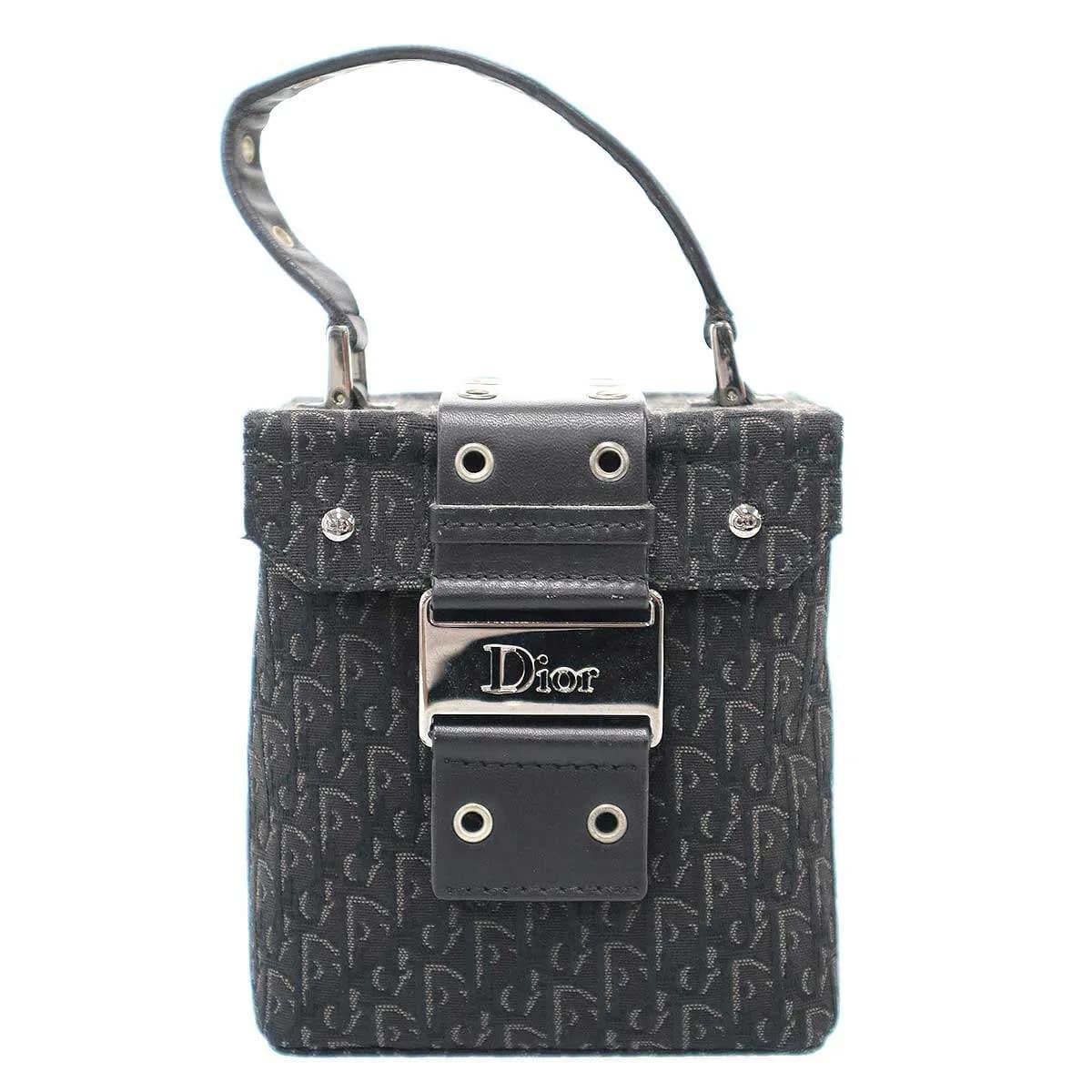 Christian Dior クリスチャンディオール トロッターキャンバス バニティバッグ