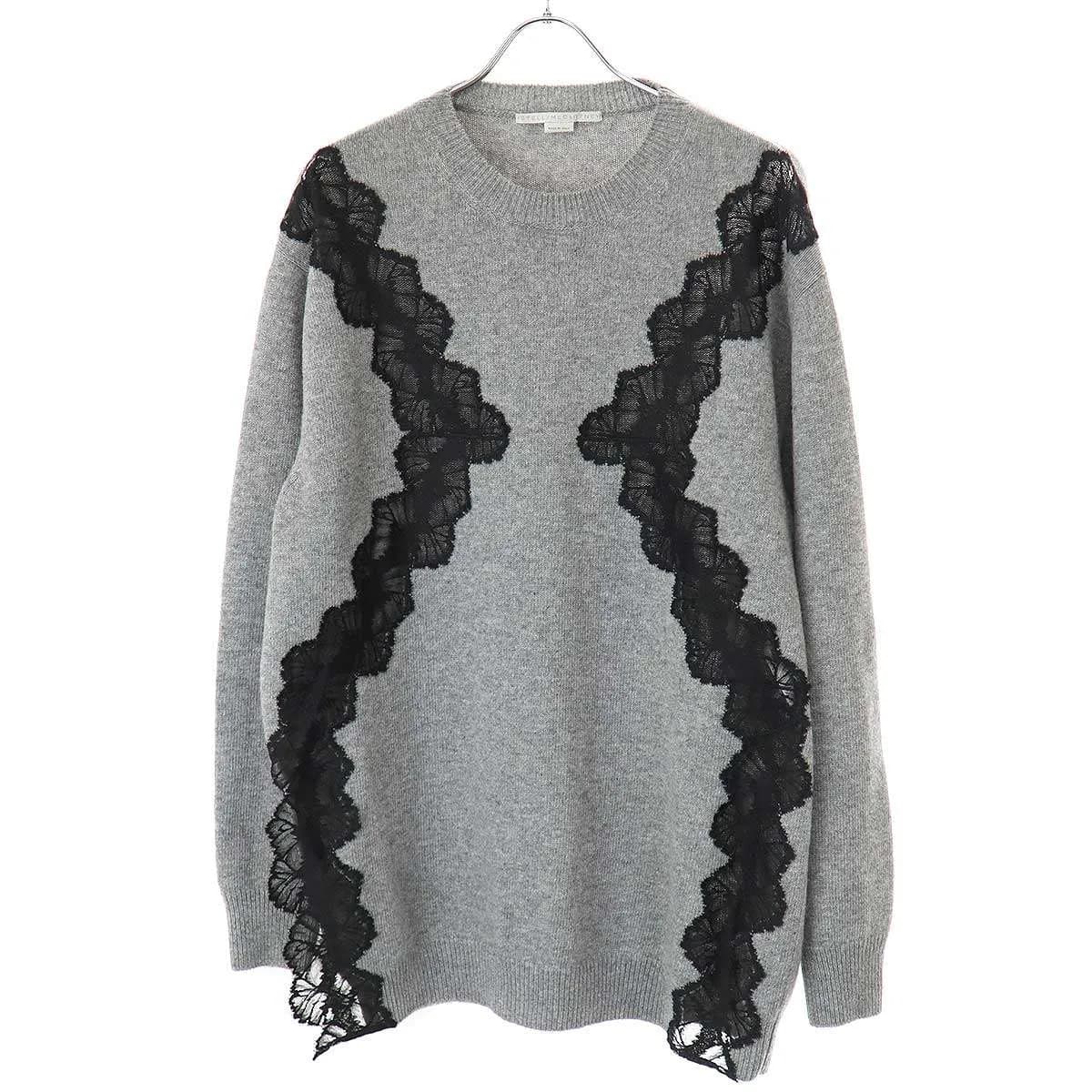 Stella McCartney ステラ マッカートニー 24AW レースディティールニットセーター