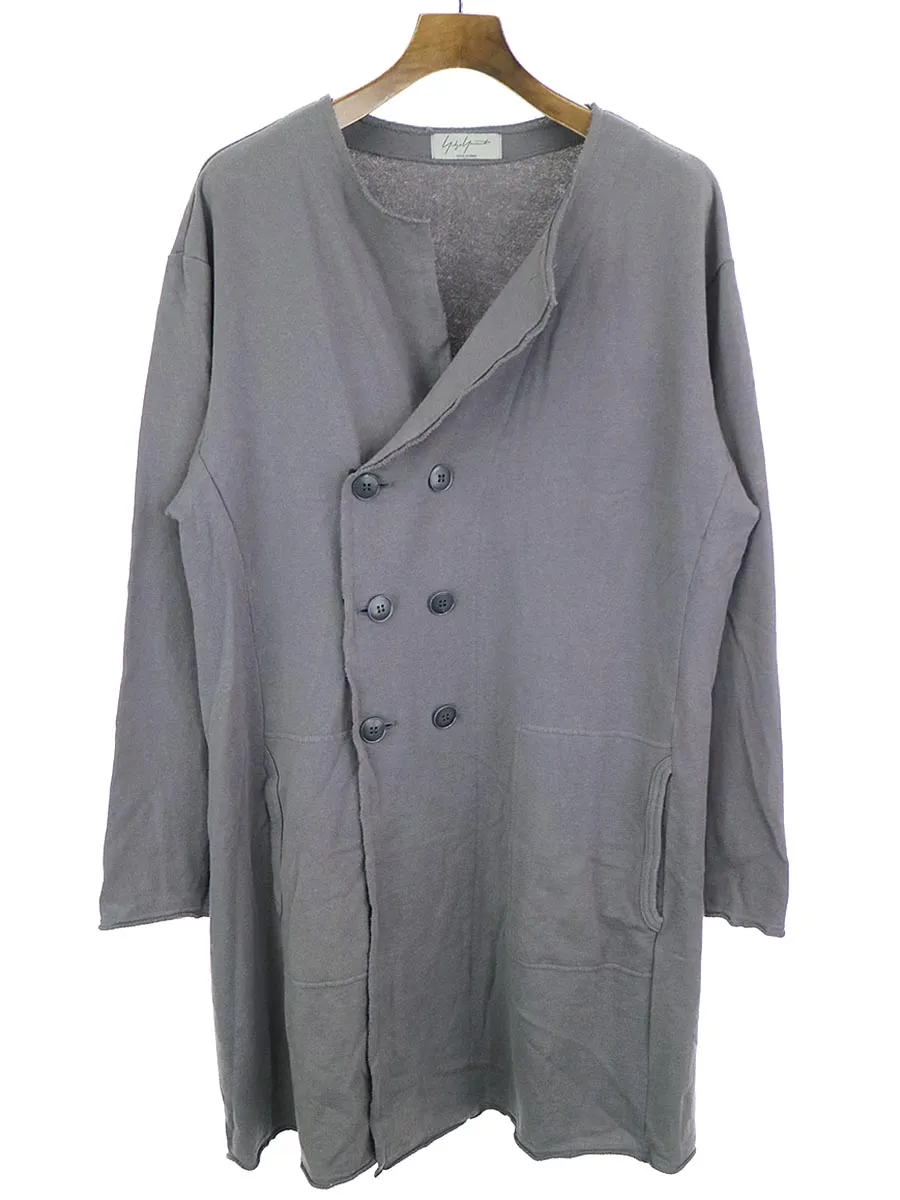 Yohji Yamamoto ヨウジヤマモトプールオム 12SS ダブルブレストコットンロングカーディガン