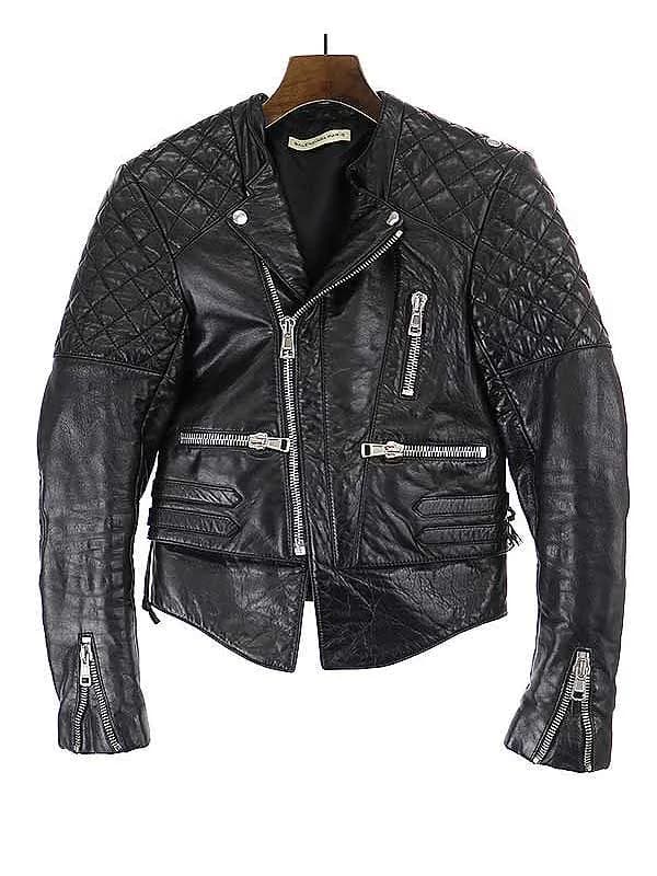 BALENCIAGA バレンシアガ 10AW ラムスキンダブルレザーライダースバイカージャケット