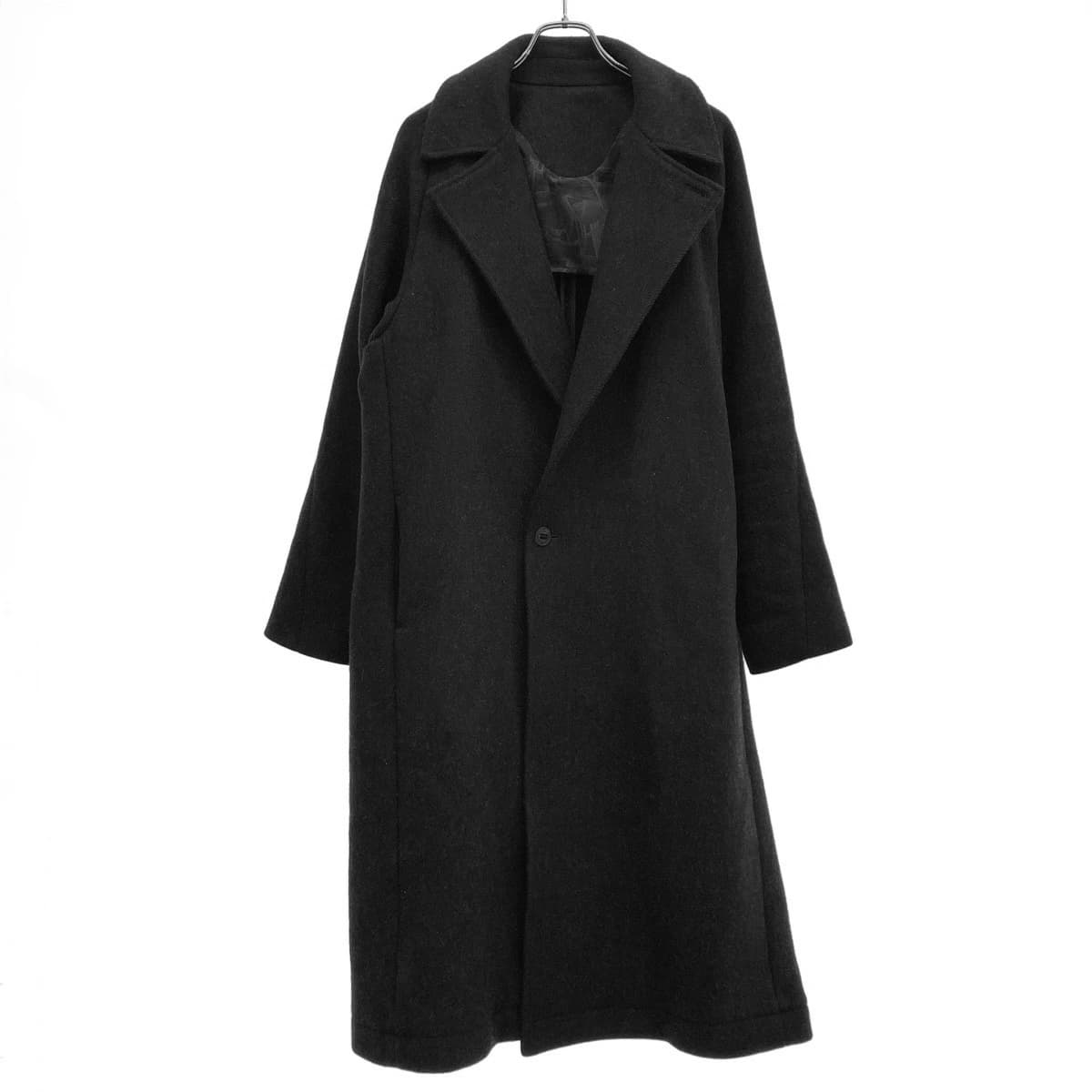 DEVOA デヴォア 21AW Coat wool super 100's double weave コート チャコール系 3