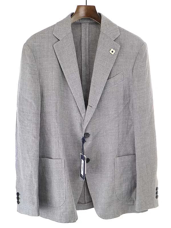 LARDINI ラルディーニ JK722 コットンリネンテーラードジャケット