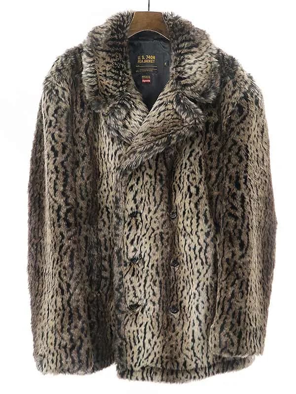 Supreme シュプリーム × ショット 17AW Leopard Faux Fur Coat ファーコート