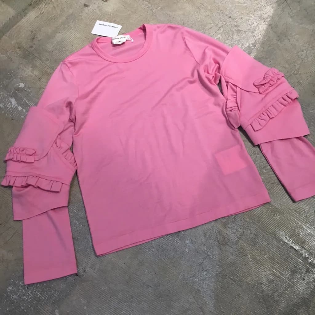 COMME des GARCONS COMME des GARCONS 16AW フリル甲冑ウールジャージーカットソー