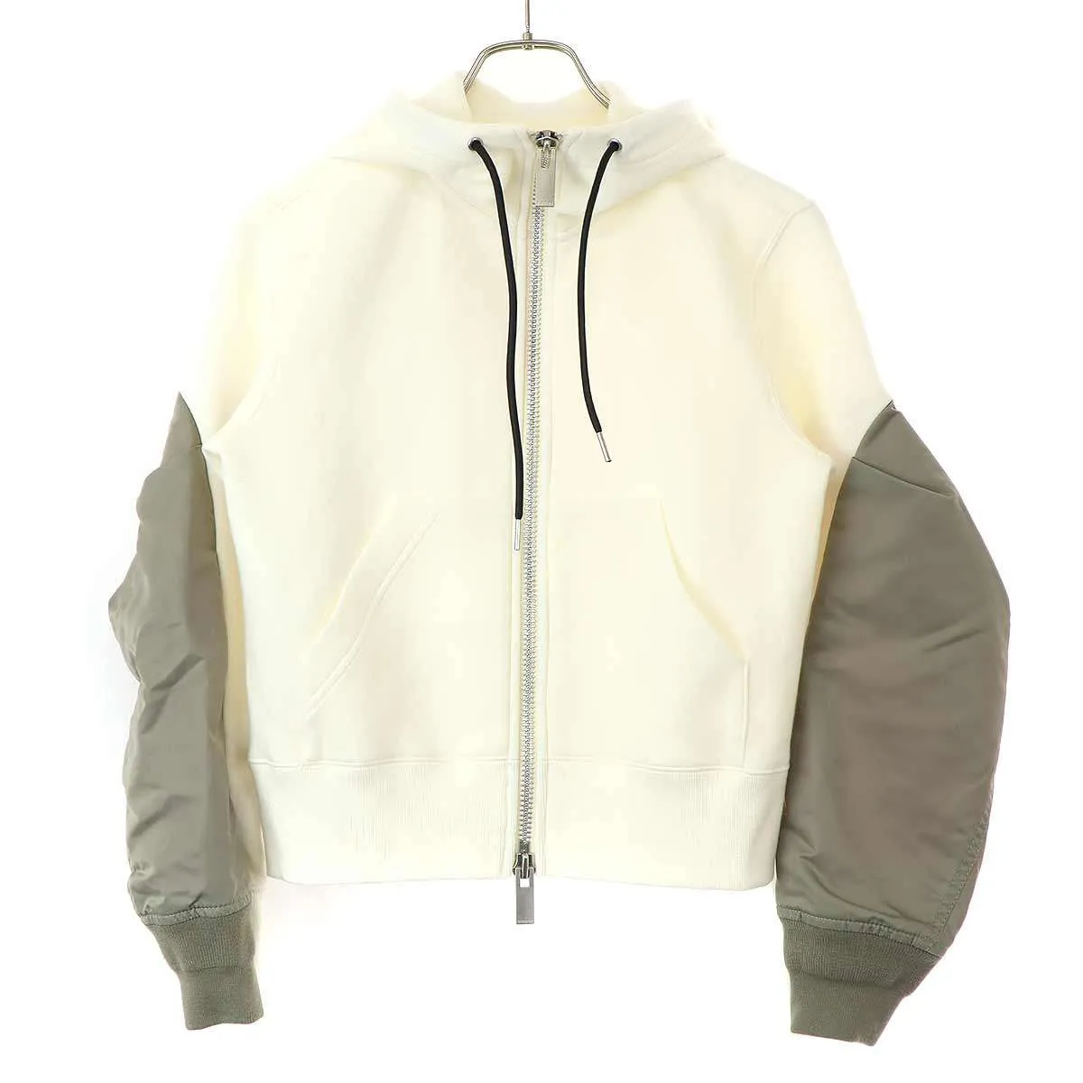 sacai サカイ 24AW Nylon Twill x Sponge Sweat Hoodie ナイロンツイル スポンジパーカー