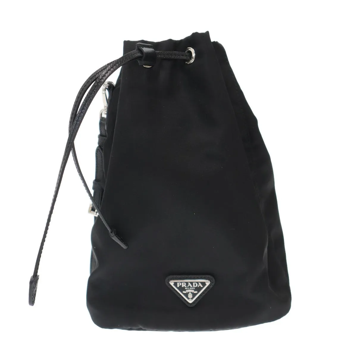 PRADA プラダ RE-NYLON ロゴプレート ナイロンポーチバッグ