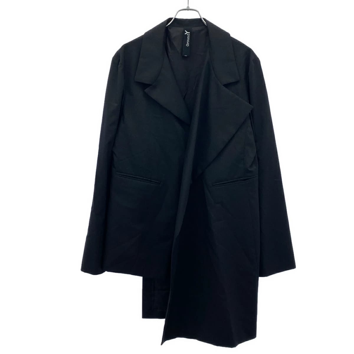Yohji Yamamoto グラウンド ワイ 17AW アシンメトリージャケット GK-J05-100