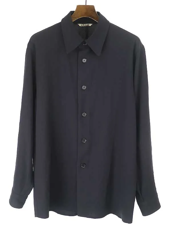 AURALEE オーラリー 20SS HARD TWIST WOOL DOBBY SHIRTS