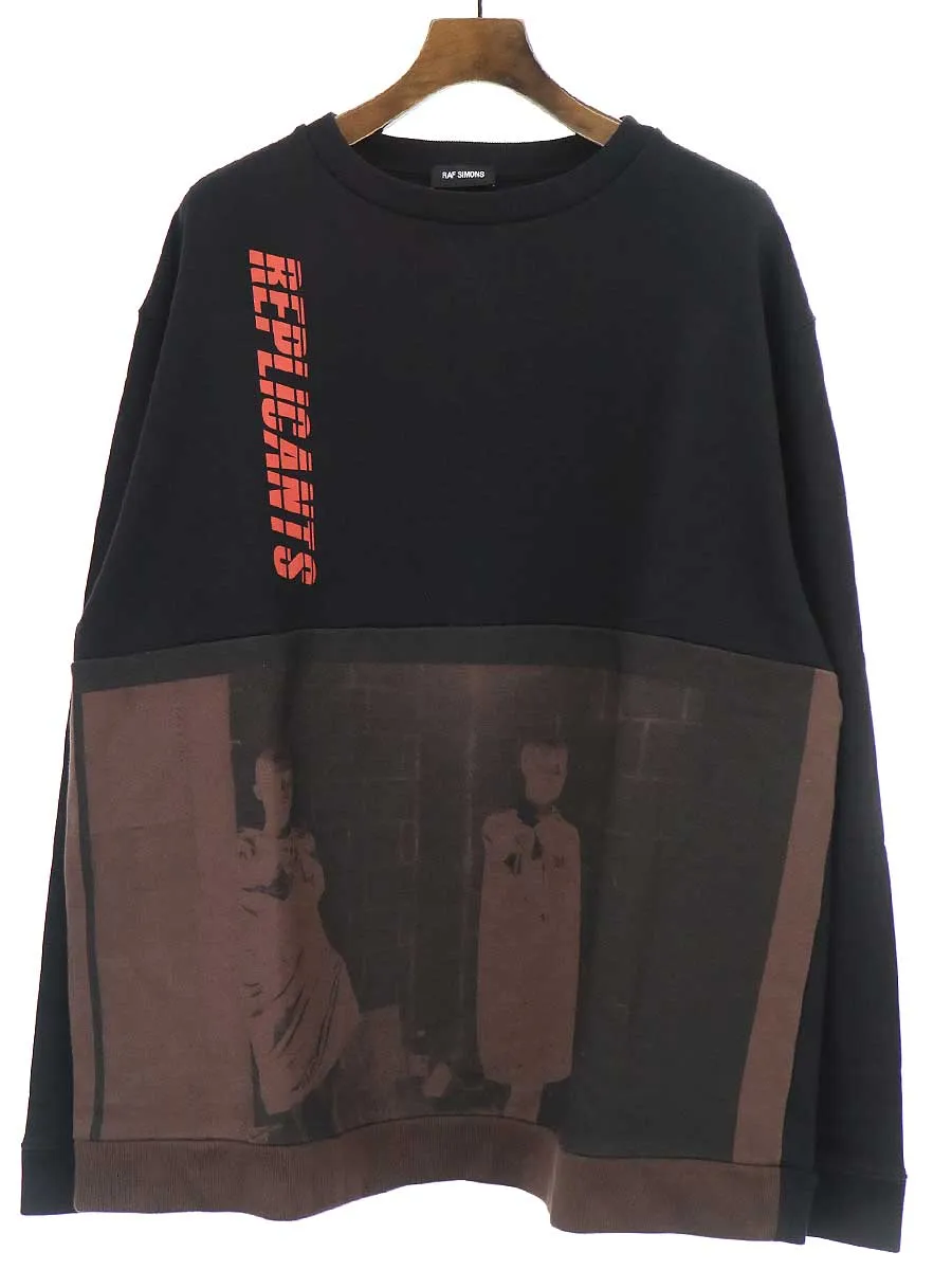RAF SIMONS ラフシモンズ 18SS Oversized Crewneck Sweater オーバーサイズドッキングスウェットトレーナー