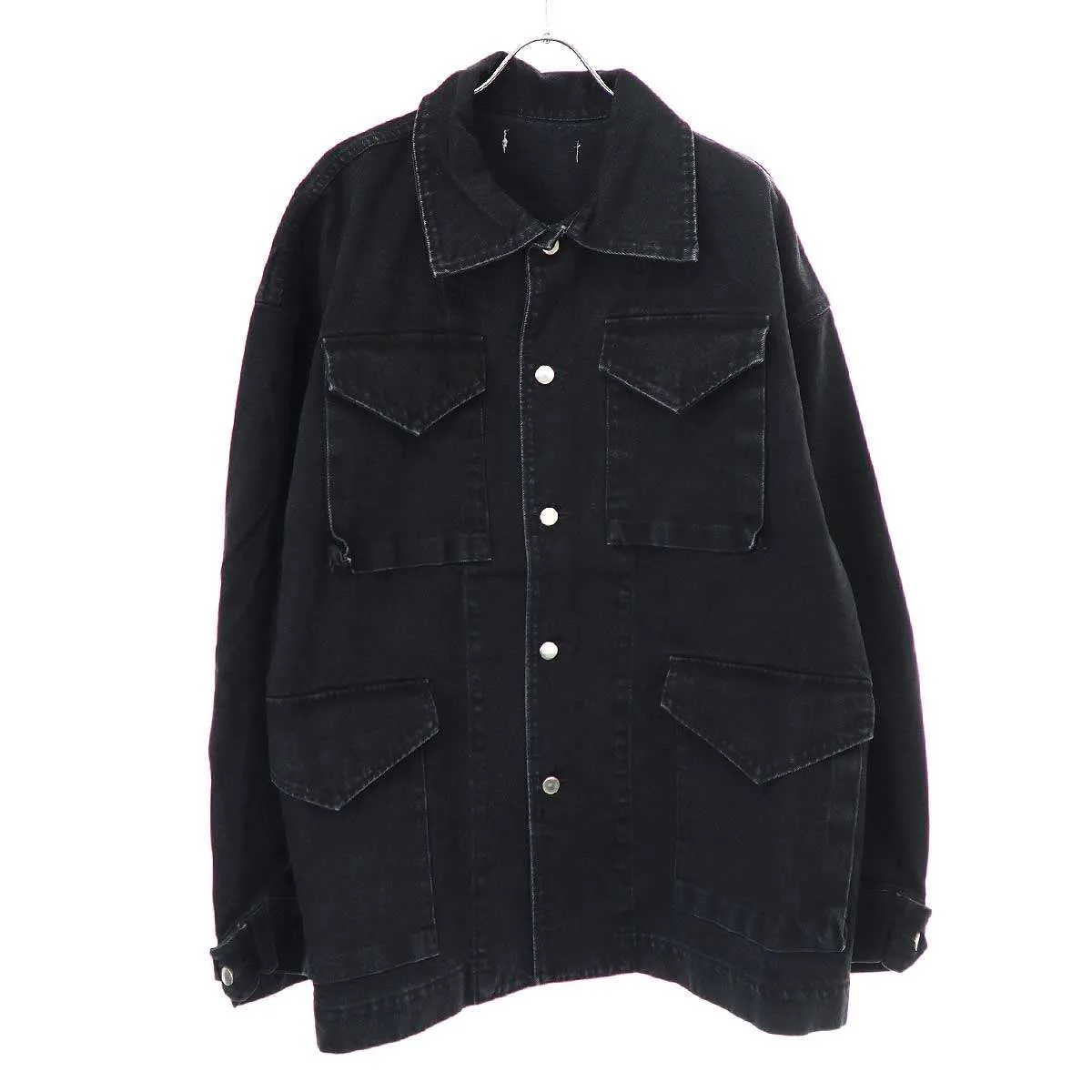 ISSUETHINGS イシューシングス 23AW type-1 オーバーサイズデニムジャケット 23a/01-c-06-bk-00