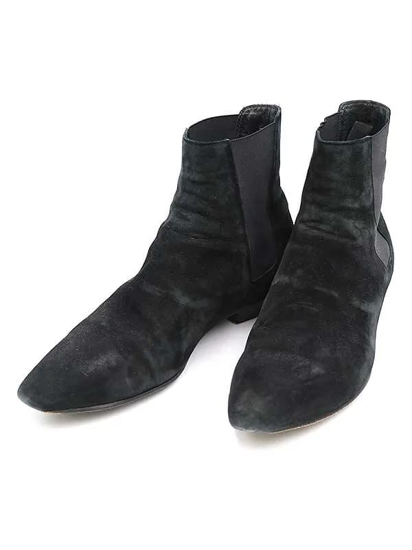 SAINT LAURENT サンローラン パリ 16AW サイドゴアスエードチェルシーブーツ
