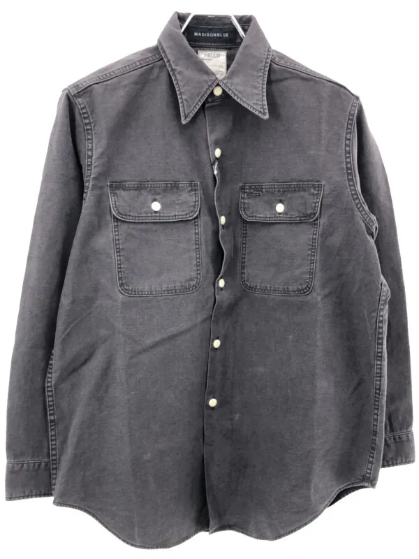 MADISON BLUE マディソンブルー HAMPTON BACK SATIN SHIRT ハンプトンブラックサテンシャツ