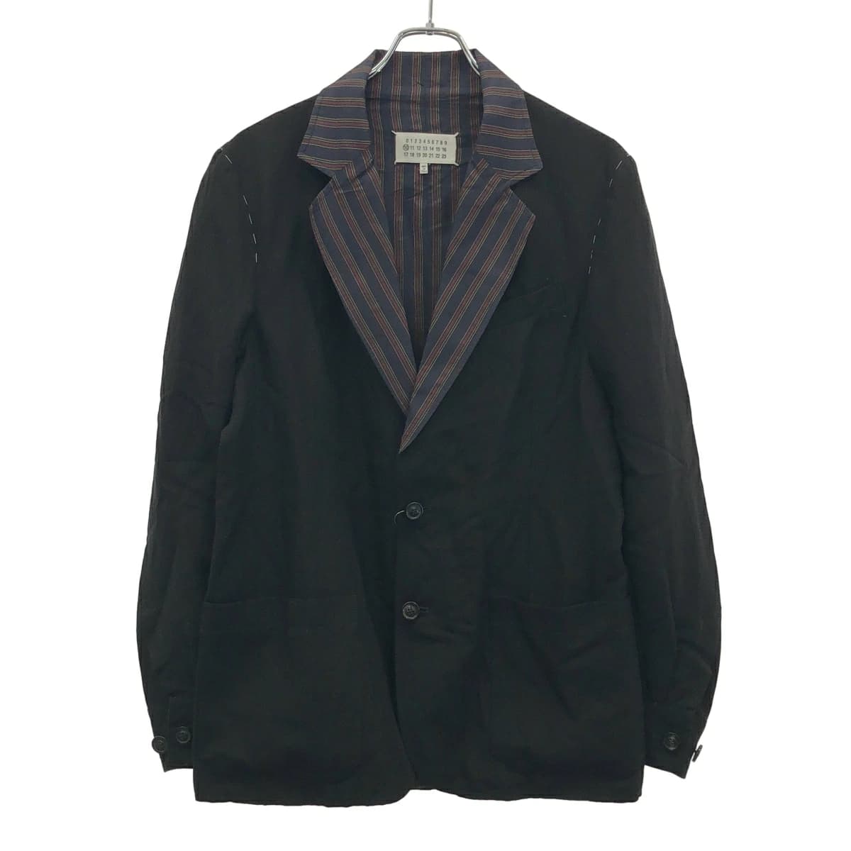 Maison Margiela メゾン マルジェラ 21SS ストライプ シングル2Bジャケット S50BN0468 S53802
