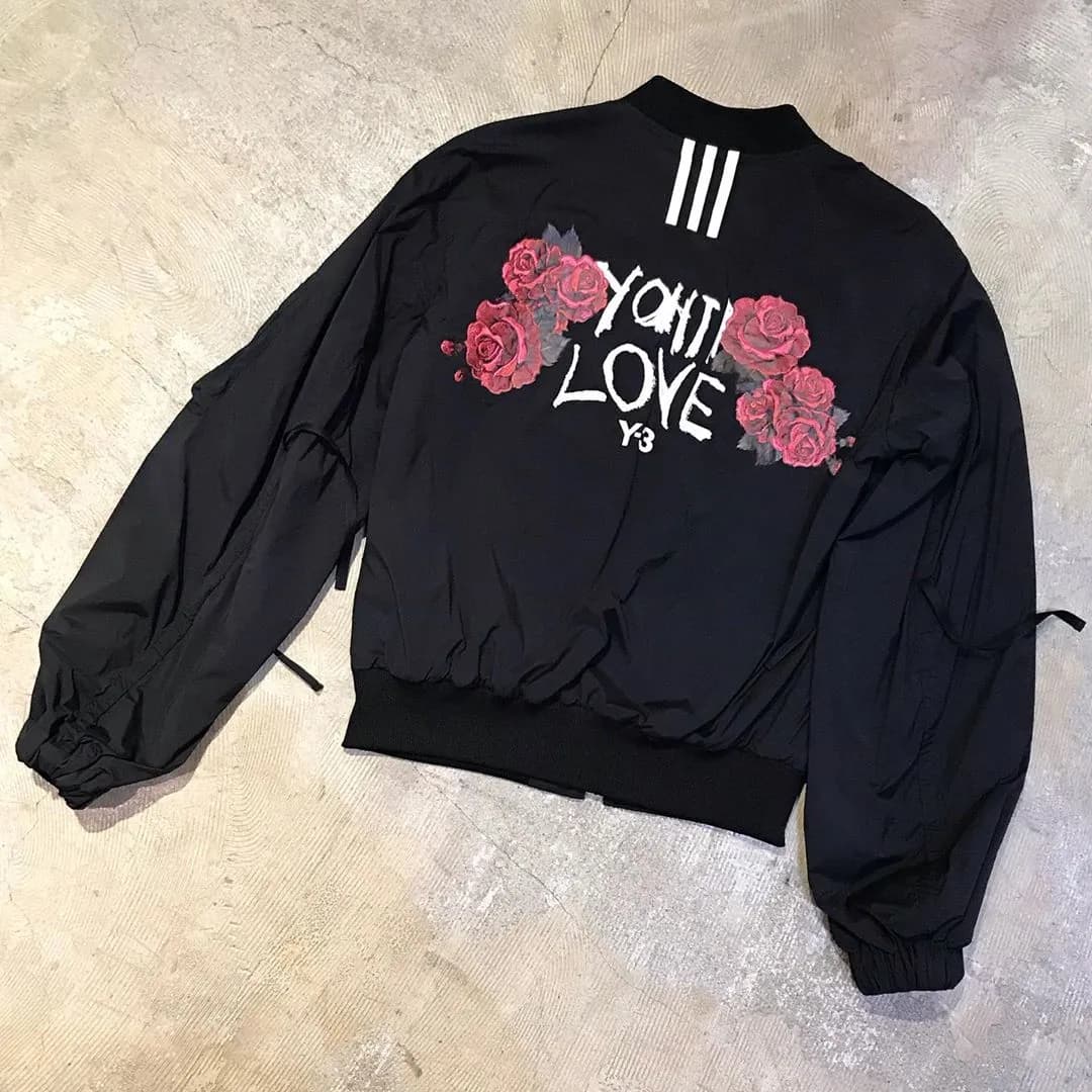 Y-3 Y-3 19SS YOHJI LOVE ギャザースリーブナイロンボンバージャケット