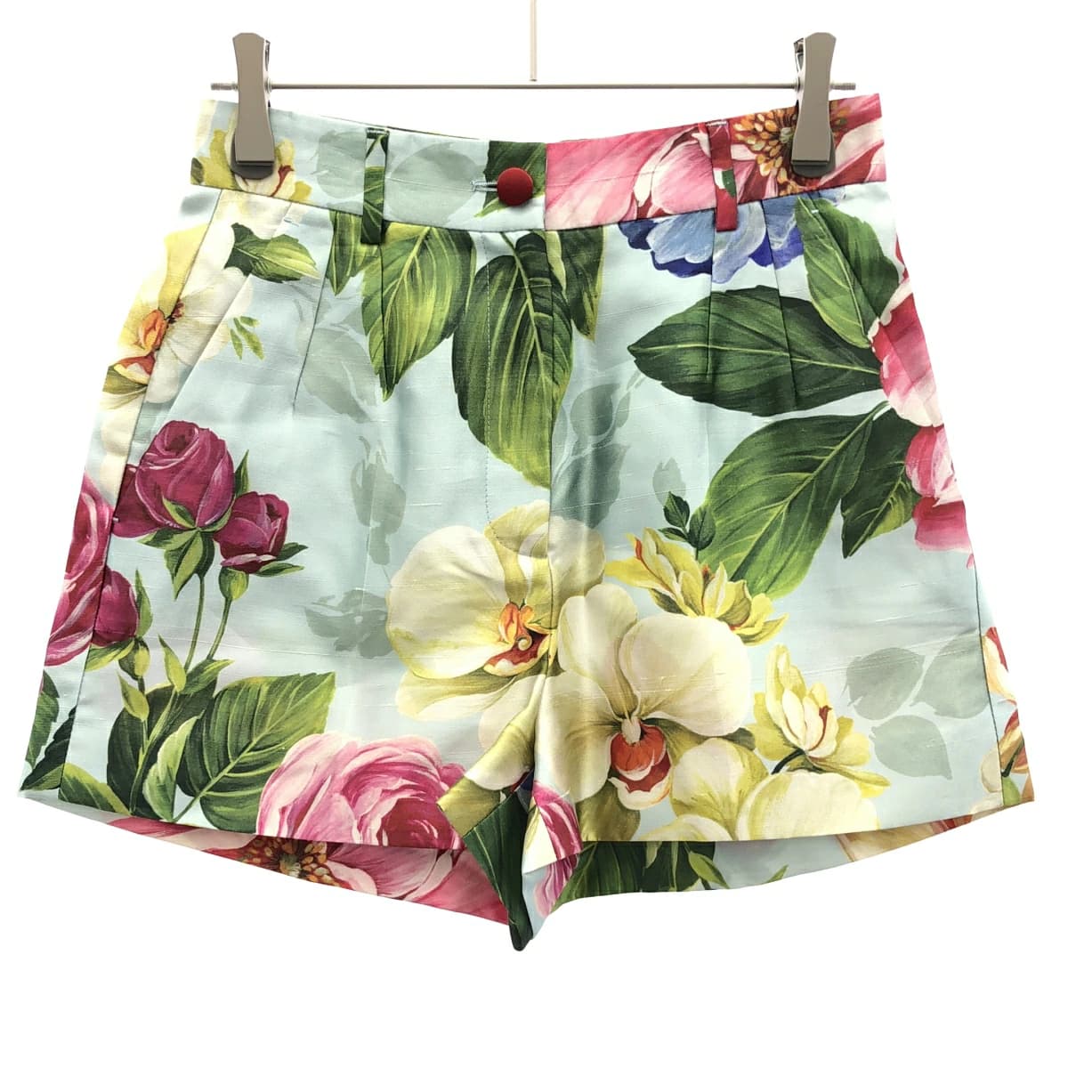 DOLCE&GABBANA ドルチェ&ガッバーナ フラワープリント シルクミニショーツ