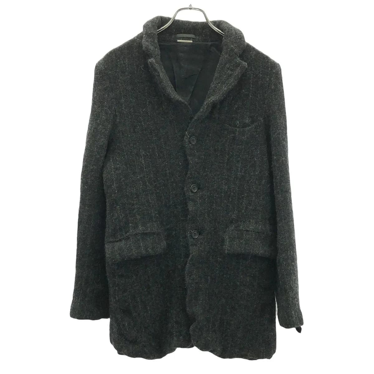COMME des GARCONS コムデギャルソンオムドゥ 23AW ウール縮絨ストライプジャケット