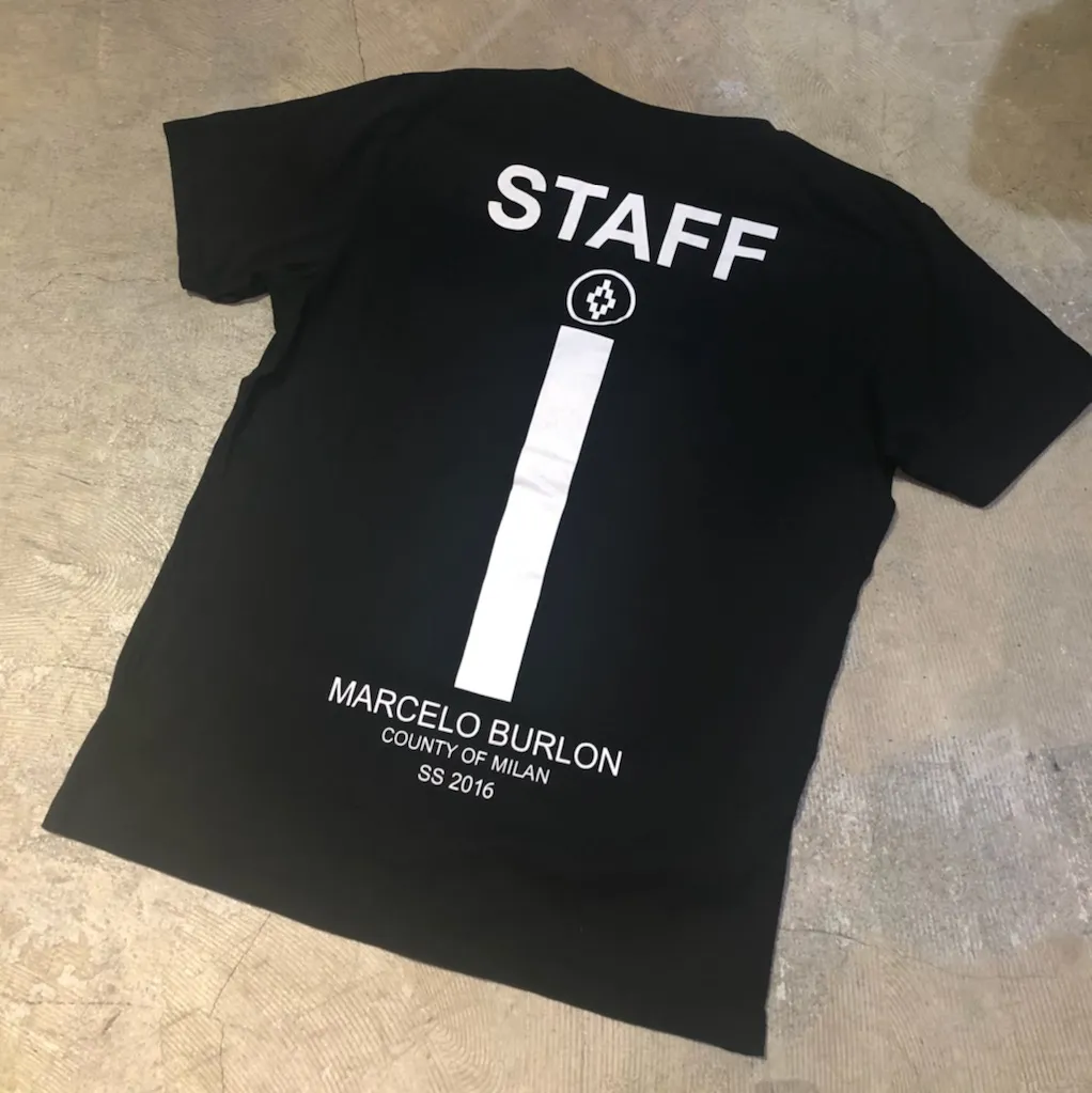 MARCELO BURLON MARCELO BURLON 16SS STAFF T-SHIRT