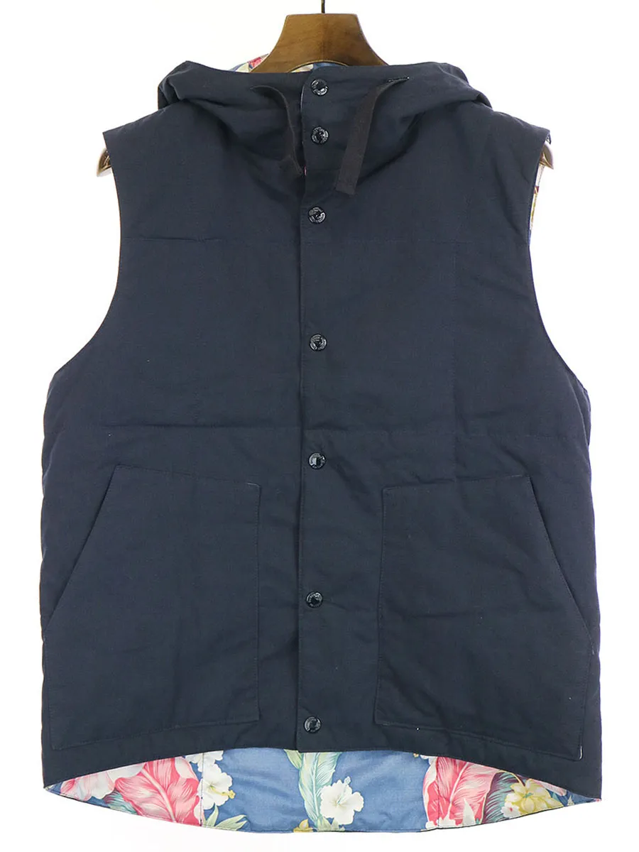 Engineered Garments エンジニアードガーメンツ 13AW Hooded Padded Vest リバーシブルフード中綿ベスト