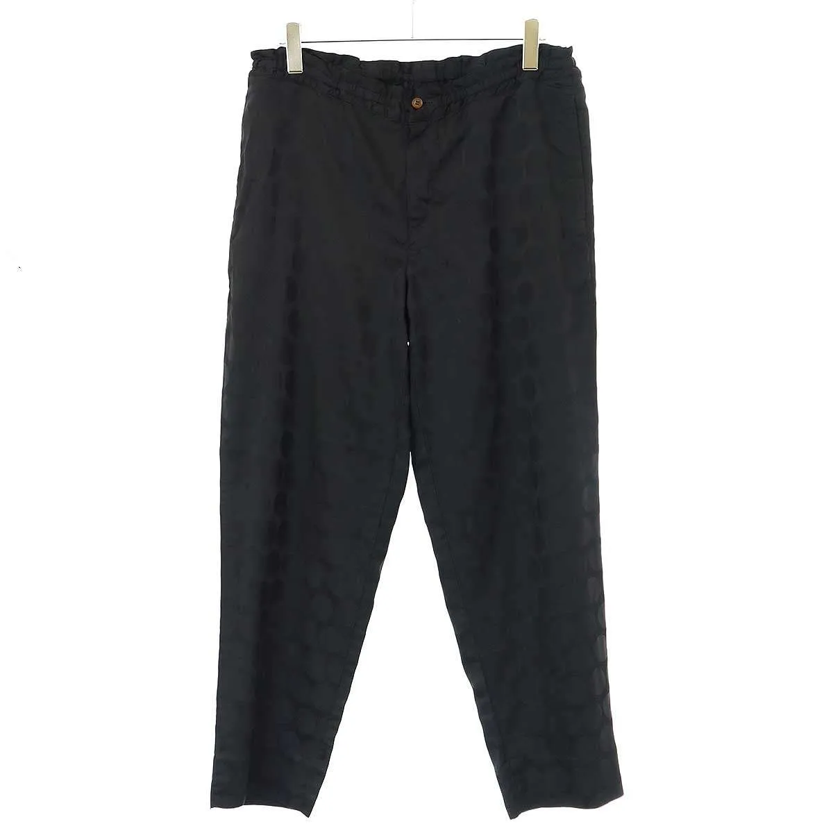 COMME des GARCONS コム デギャルソンオムプリュス 20SS ポリエステル縮絨ドット柄イージーサルエルパンツ