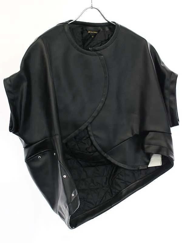 COMME des GARCONS コムデギャルソン 16AW フェイクレザースタッズ装飾キルティングベスト