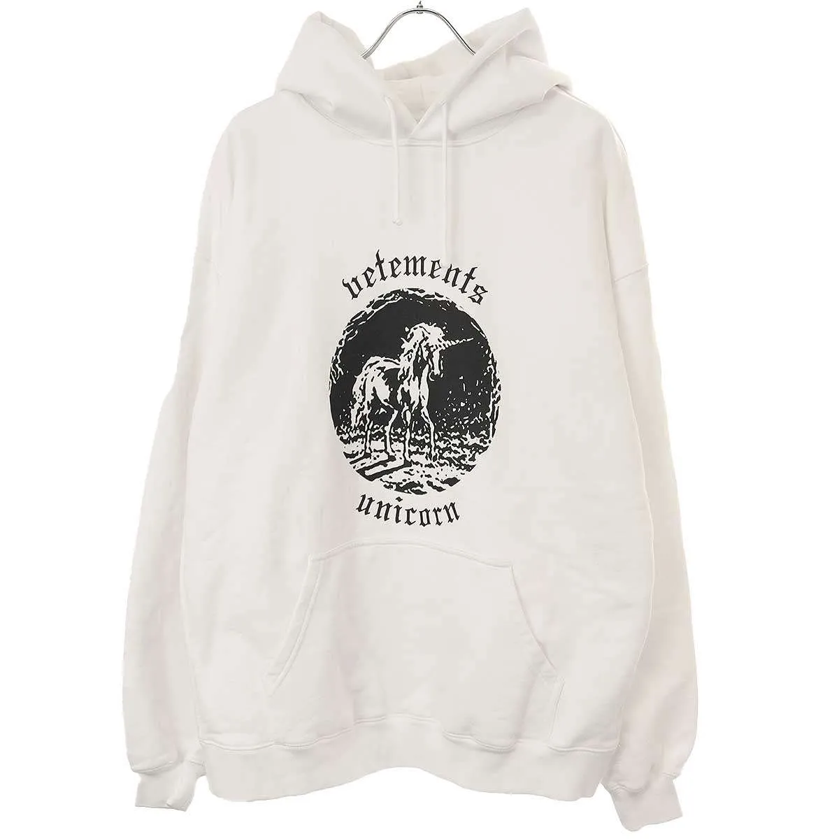 VETEMENTS ヴェトモン UNICORN EDITION ユニコーンプリントスウェットプルオーバーパーカー UE52TR430W