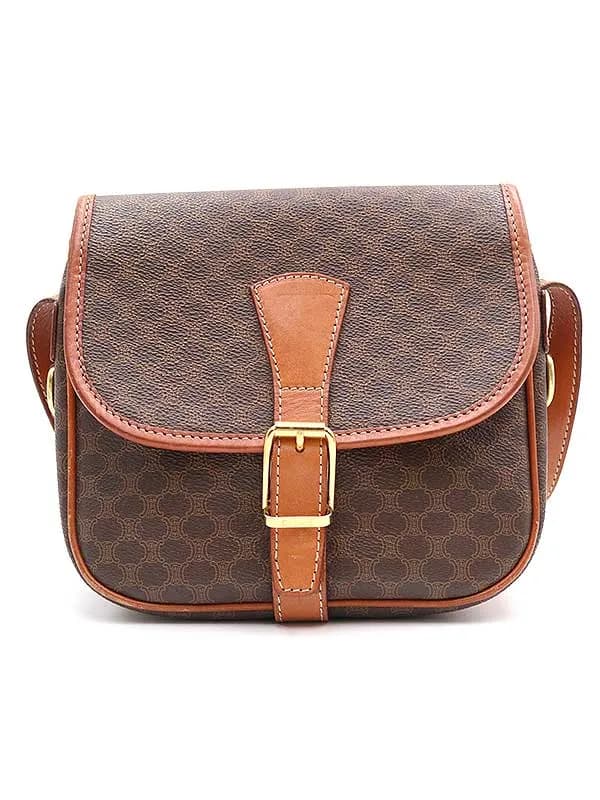 CELINE セリーヌ マカダム柄PVCショルダーバッグ