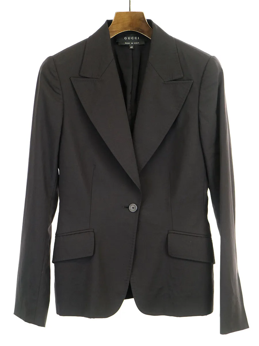 GUCCI グッチ by TOM FORD ピークドラペルテーラードジャケット