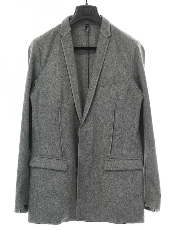 Dior HOMME ディオールオム パイピングナローラペルカシミヤジャケット