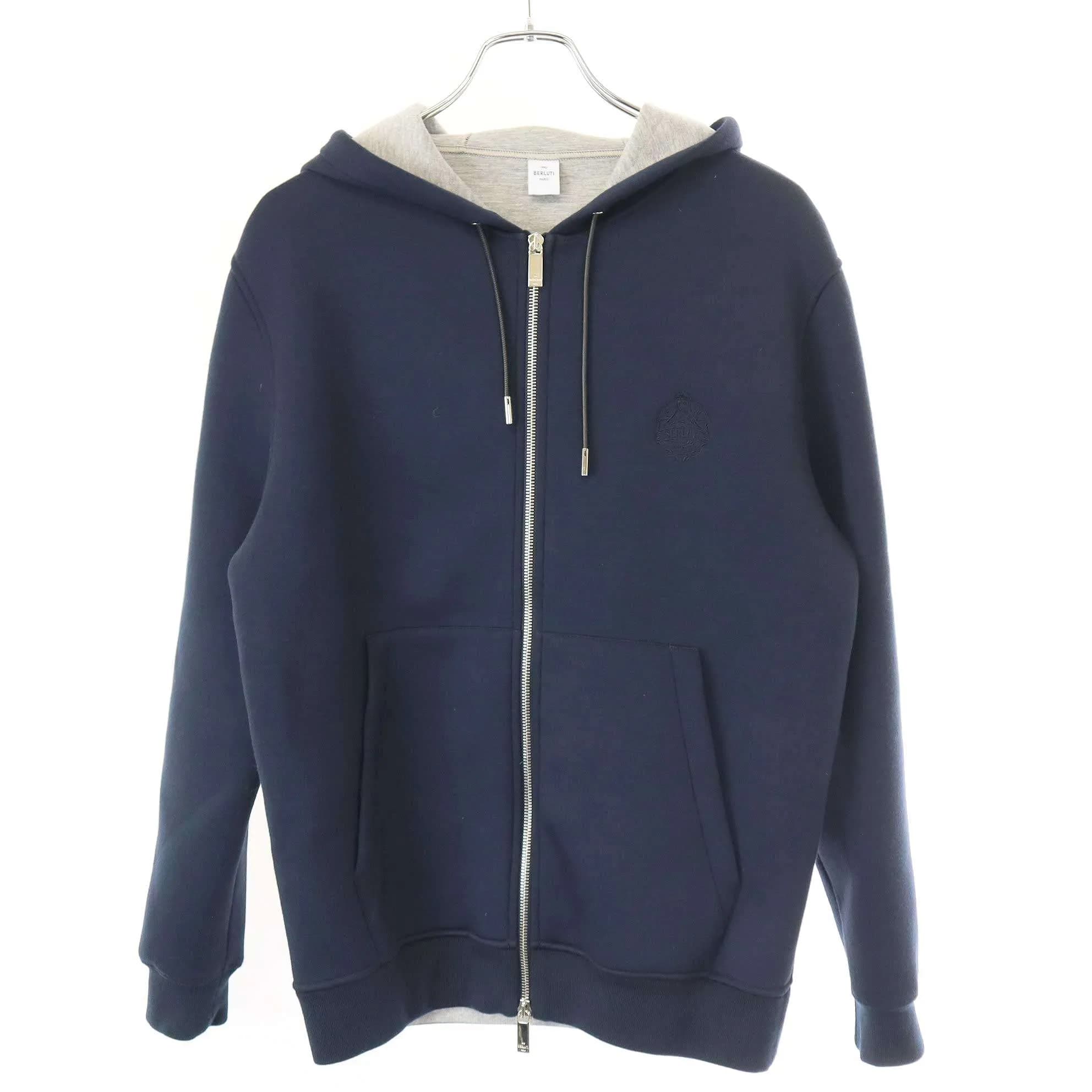 Berluti ベルルッティ エンブレムロゴ ジップアップネオプレーンパーカー