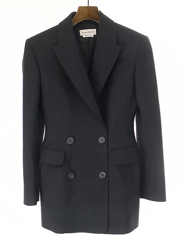 ALEXANDER McQUEEN アレキサンダーマックイーン 21SS ウールギャバジンダブルブレストブレザージャケット