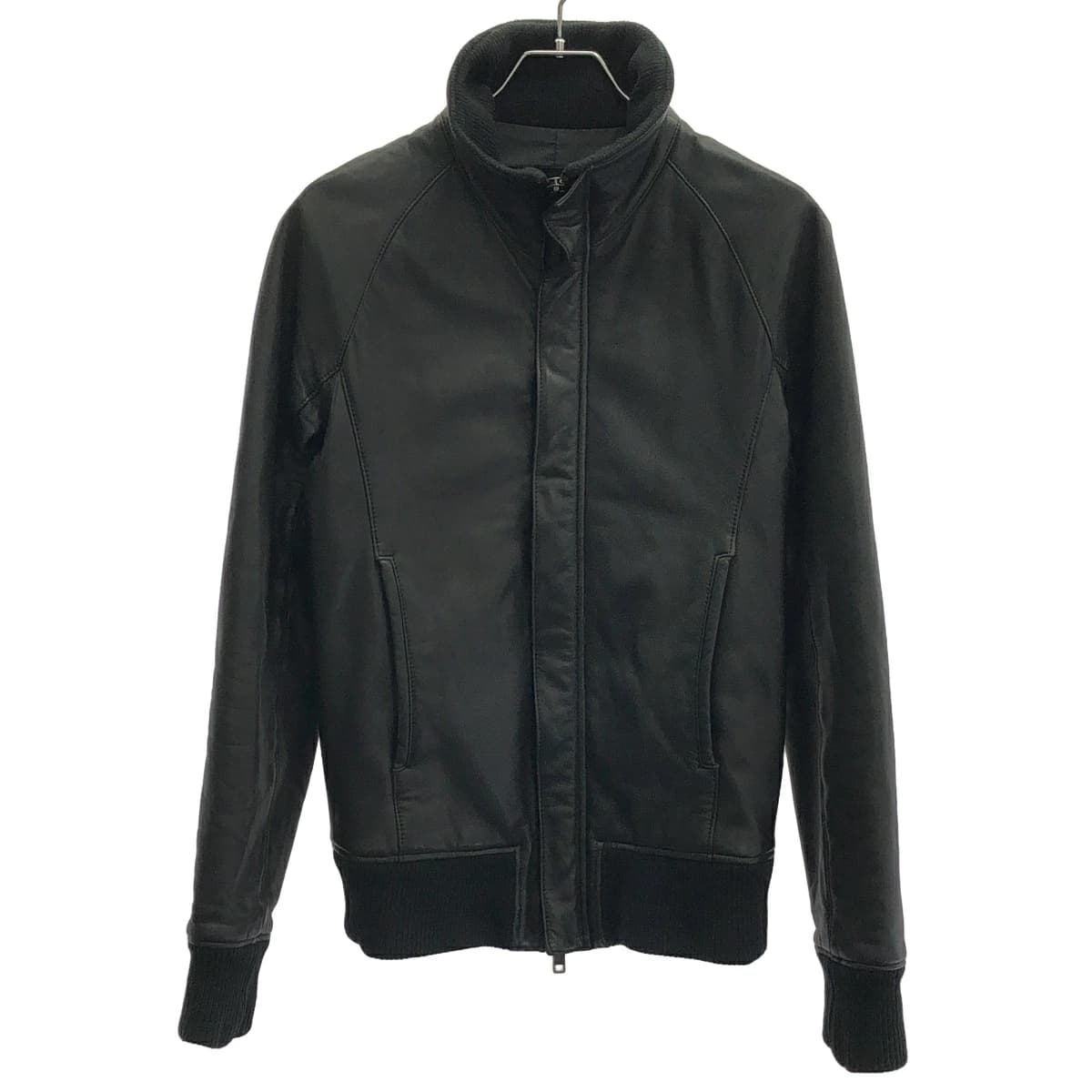 AKM エイケイエム RIBA ENTREFINO LAMB LEATHER STAND TRACK JACKET ラムレザージャケット B244