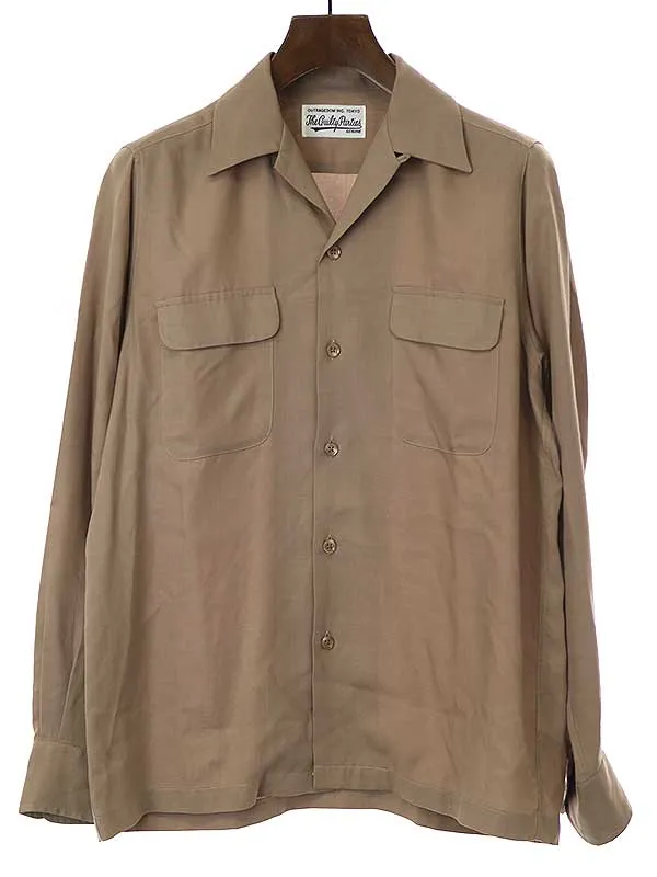 WACKO MARIA ワコマリア 50'S SHIRT L/S オープンカラーリヨセルシャツ