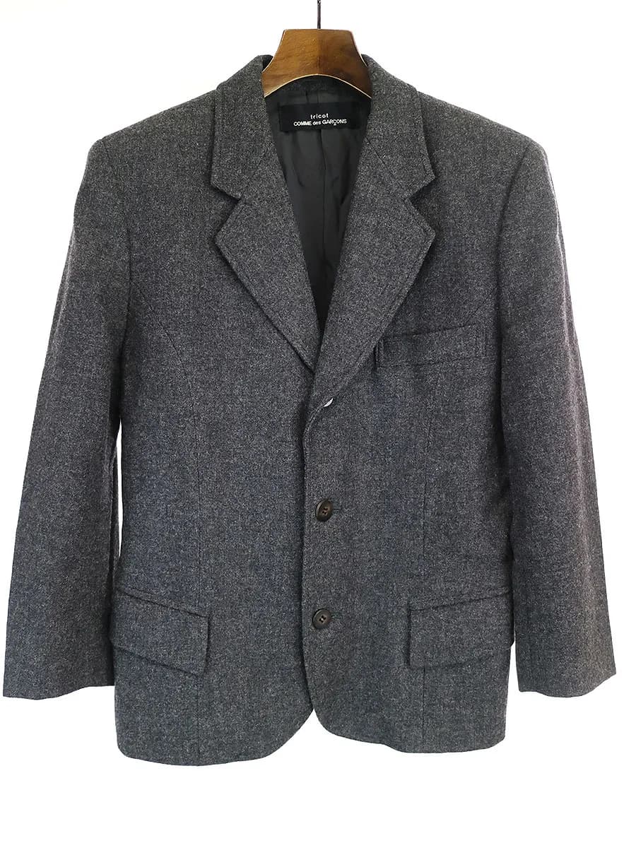 COMME des GARCONS トリコ コムデギャルソン AD1989 ウール3Bテーラードジャケット