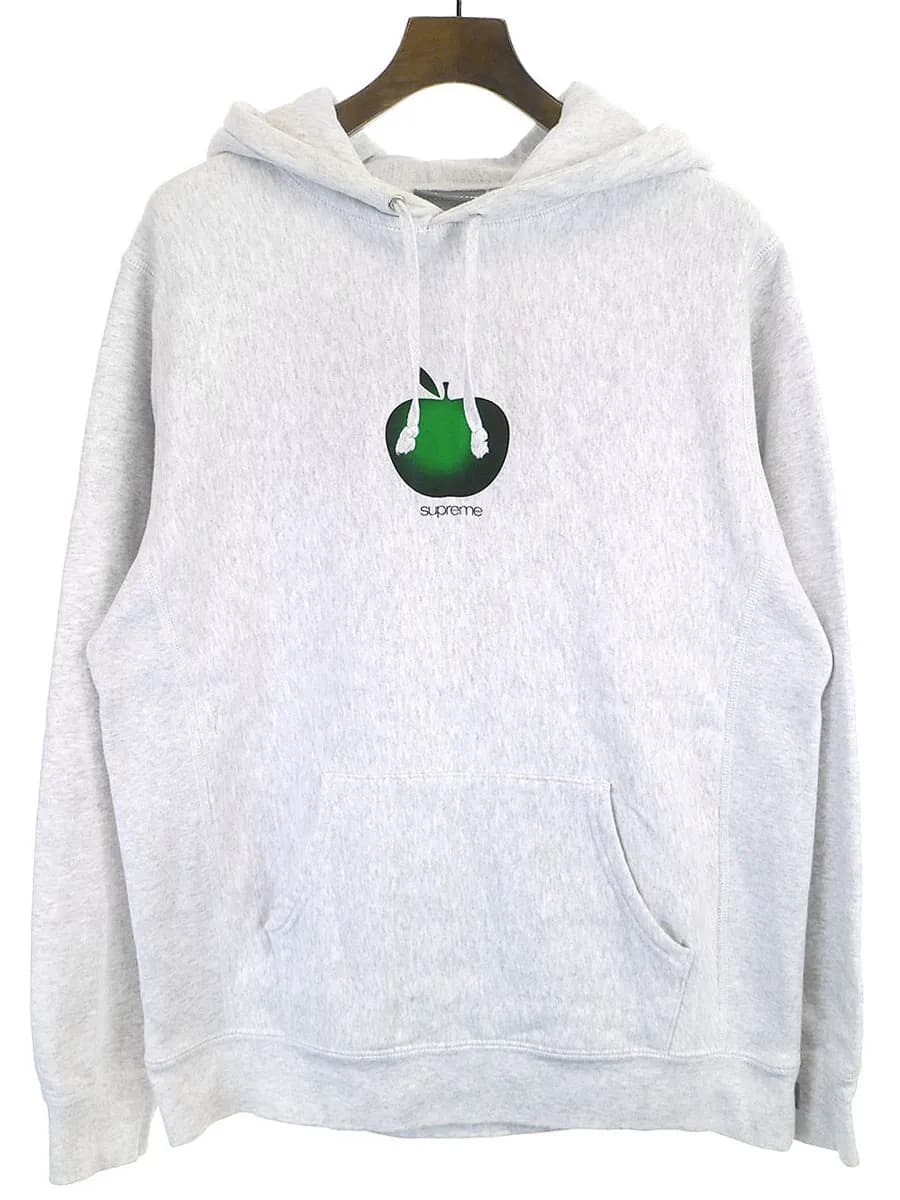 Supreme シュプリーム 19SS アップルプリントプルオーバースウェットパーカー