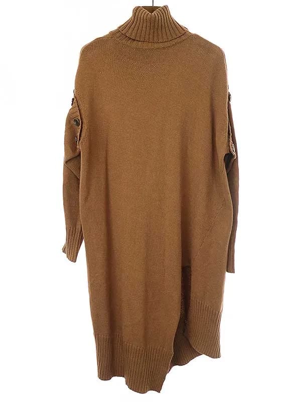 Yohji Yamamoto グラウンドワイ 20AW スラッシュタートルネックニットセーター