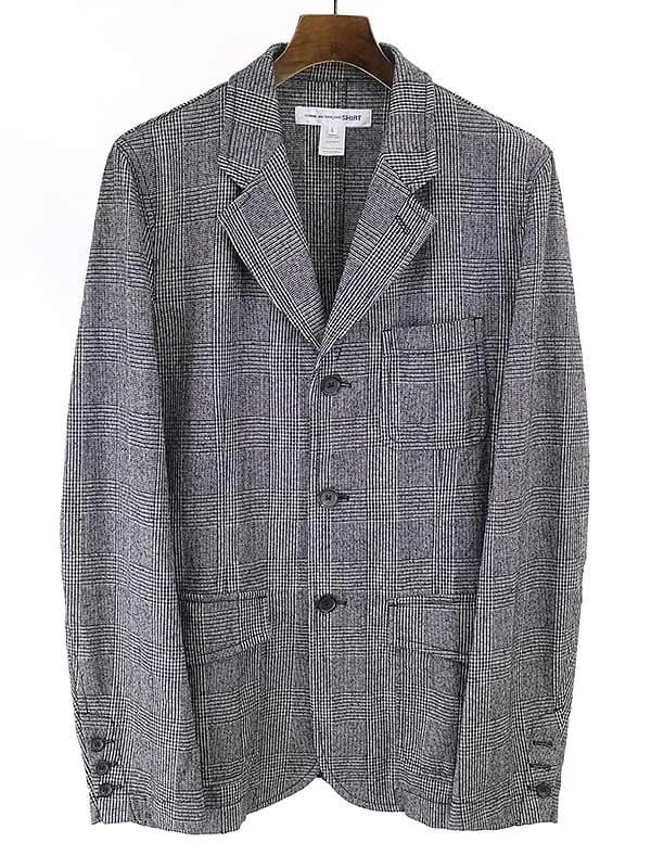 COMME des GARCONS コムデギャルソンシャツ 19AW グレンチェックウールテーラードジャケット