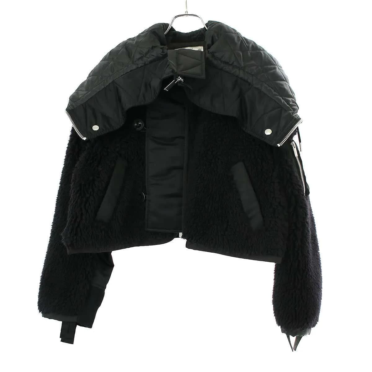 sacai サカイ 24AW Faux Shearling x Nylon Twill Blouson シャーリングナイロンツイルブルゾン 24-07459