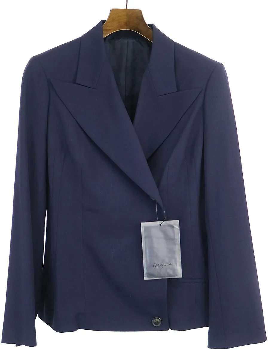 Yohji Yamamoto ヨウジヤマモト ファム 97SS ピークドラペルテーラードジャケット